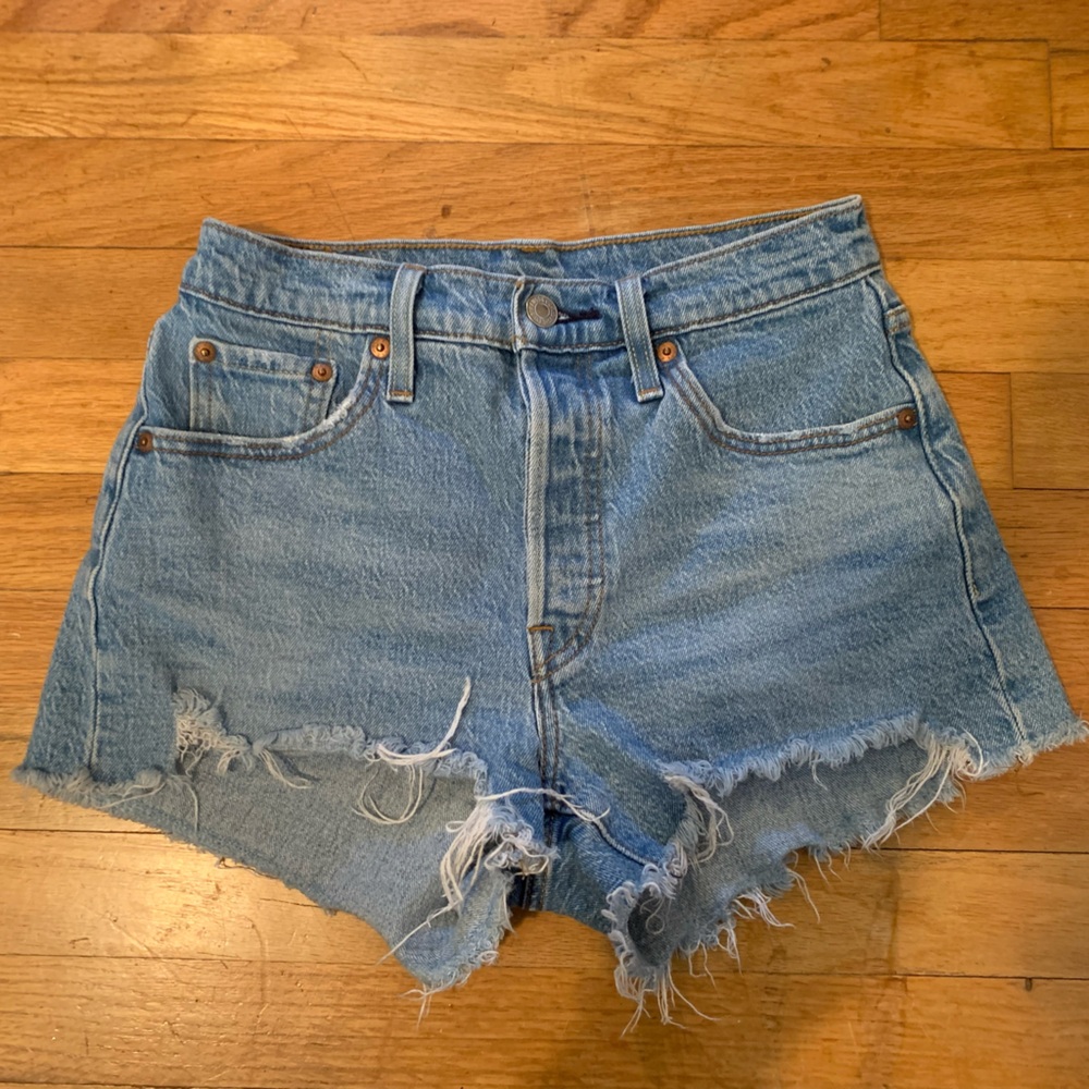 Levi’s 501 Distressed Denim Shorts